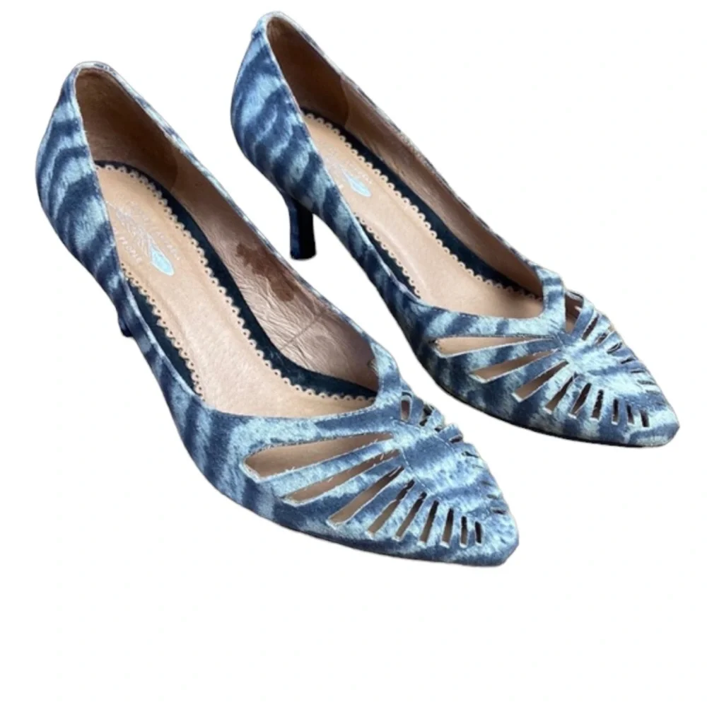 Jeffrey Campbell for Free People animal  print cutout heels Size 9